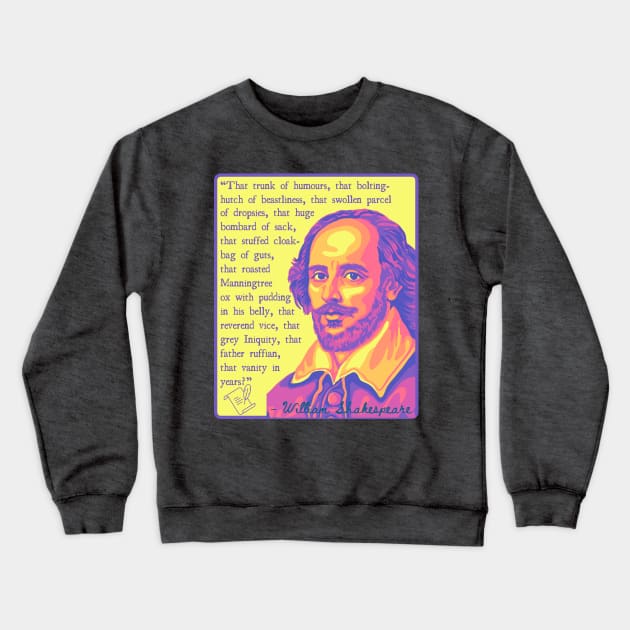 Shakespeare Insult Crewneck Sweatshirt by Slightly Unhinged